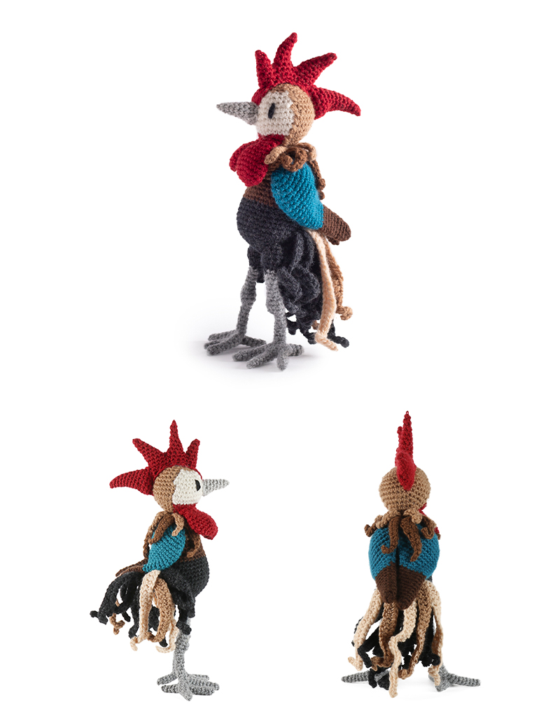 toft ed's animal Callahan the Yokohama Cockerel amigurumi crochet